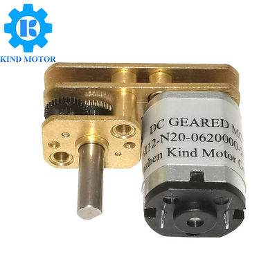 À angle droit couple de stalle du moteur 3.2KgCm de vitesse de C.C d'acier inoxydable balai de charbon