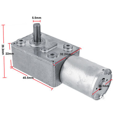 Taille anti-déflagrante du moteur 12V 46*32mm d'engrenage à vis sans fin de C.C de rotation de CCW