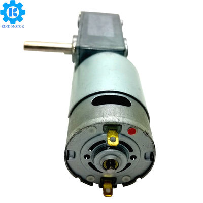 Moteur d'engrenage à vis sans fin de C.C d'acier inoxydable, moteur 12V de C.C d'engrenage à vis sans fin 5~6000rpm