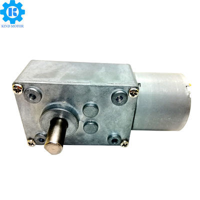 Rotation micro d'onde entretenue du moteur 12v d'engrenage à vis sans fin de réduction de vitesse avec l'axe de 6mm