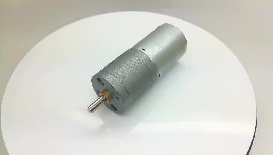 gm25 370 25 mm moteur à engrenage 12v 24v à courant continu à couple élevé 5 tours par minute 80 tours par minute 600 tours par minute