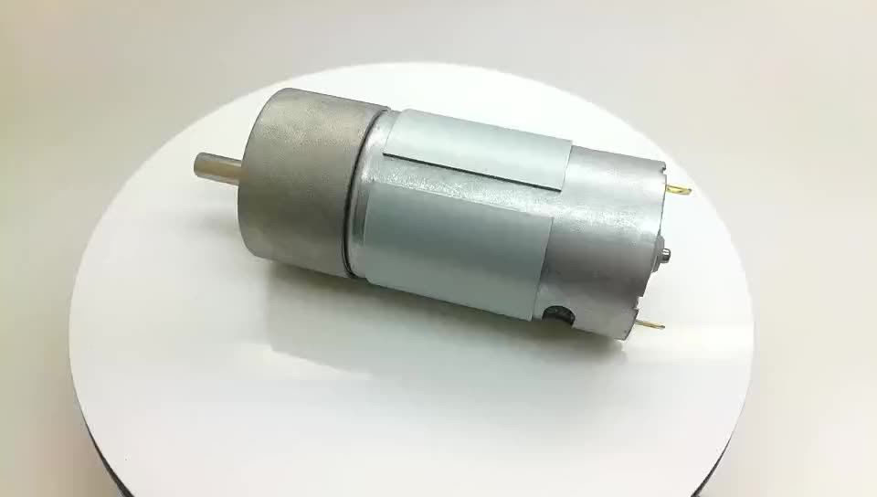 Micro moteur à courant continu à faible débit à couple élevé 9 volts 6v 12 volts 18v 35mm 37mm boîte de vitesses métallique brosse rs 550 rs 555
