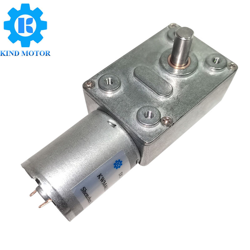 90 moteur 10.5A d'engrenage à vis sans fin de C.C du degré 12v avec la boîte de vitesse de réduction
